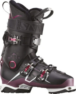 Salomon Qst Pro 110 Tr Womens Black/Burgundy/White