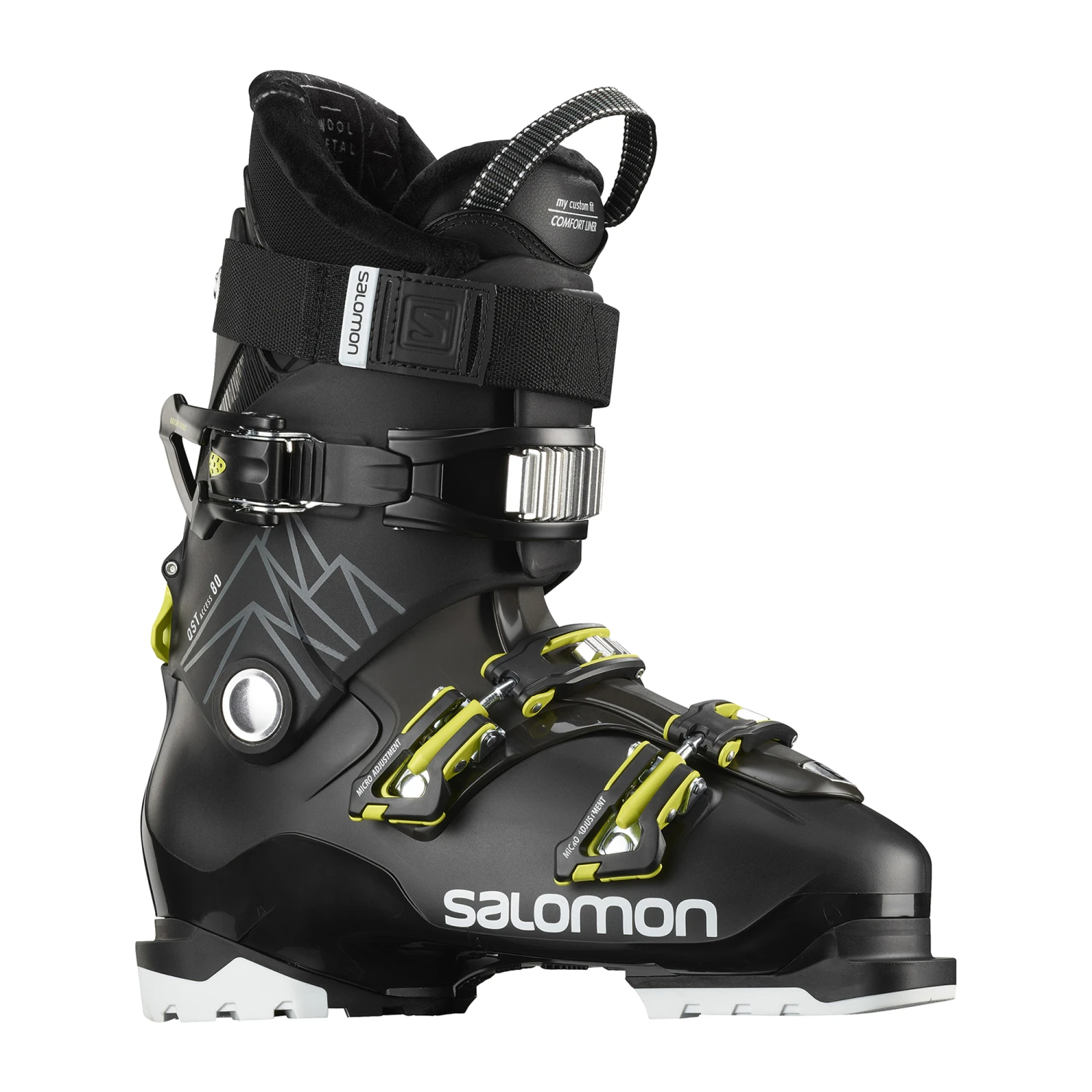 Salomon Qst Access 80 Black/Beluga/Acid Green - Bilde 2
