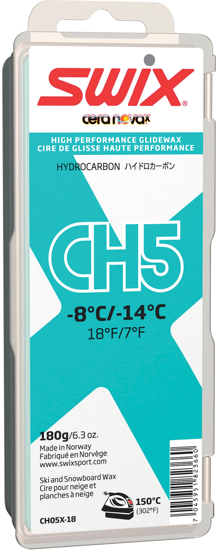 Swix Ch5X Turquoise -8 °C/-14°C 180G