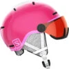 Salomon Grom Visor Glossy Pink/Univ. Skihjelm Barn