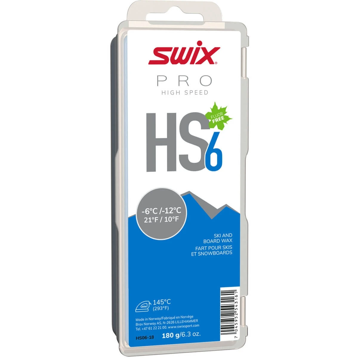 Swix Hs6 Blue -6°C/-12°C 180G